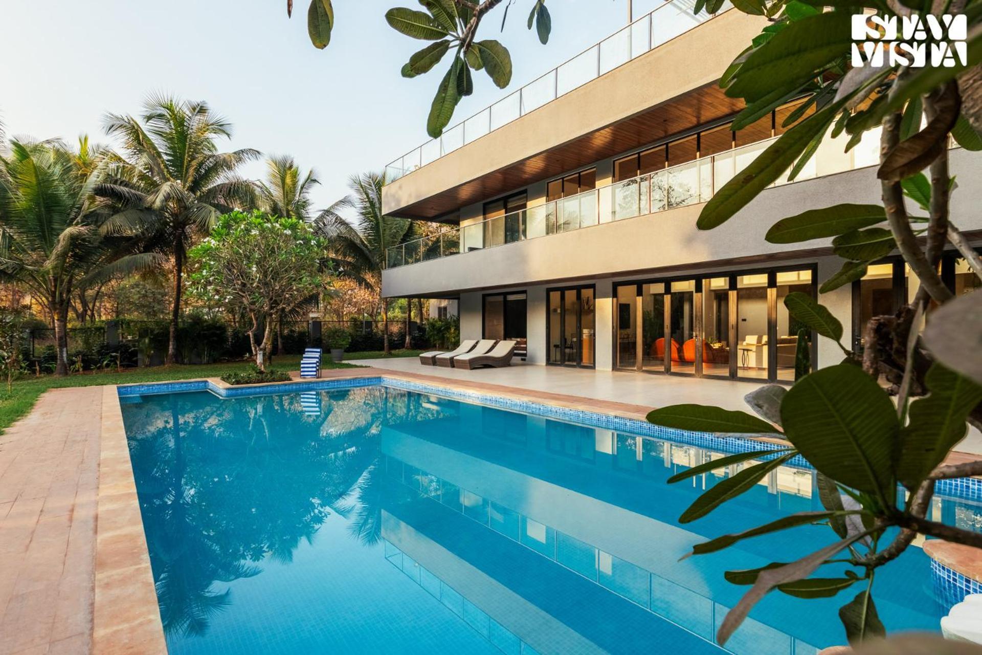 Reflection House By Stayvista With Pool, Terrace Bar, Indoor Games & Exquisite Interiors In A Nutshell Alībāg Esterno foto