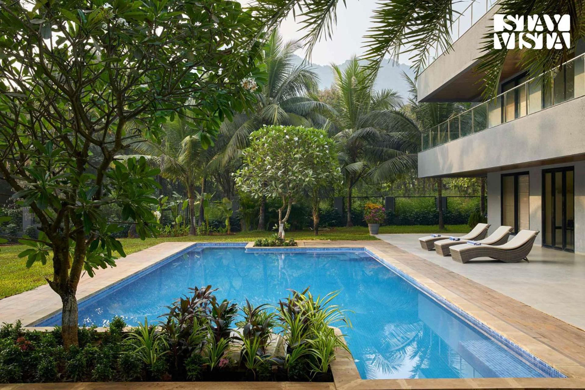 Reflection House By Stayvista With Pool, Terrace Bar, Indoor Games & Exquisite Interiors In A Nutshell Alībāg Esterno foto